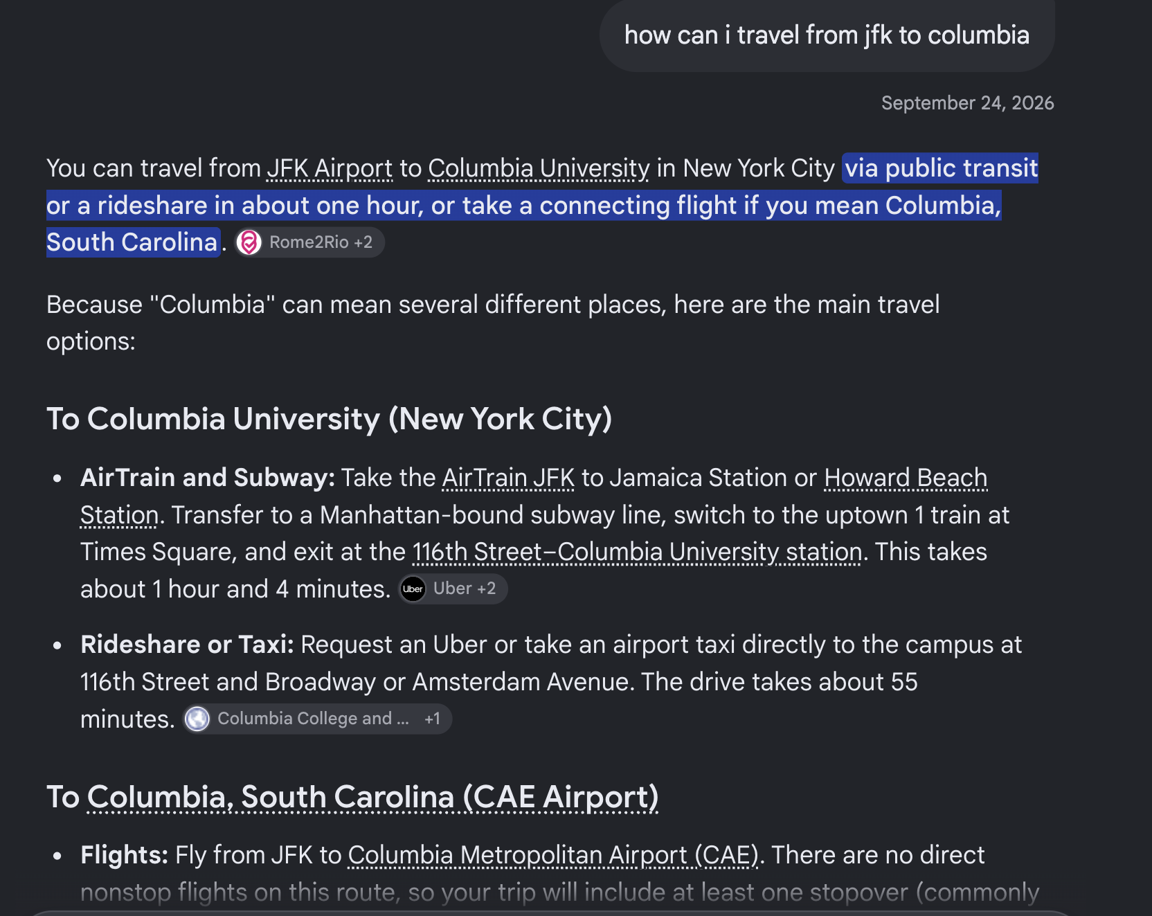 Screenshot: Gemini in Chrome giving a guide